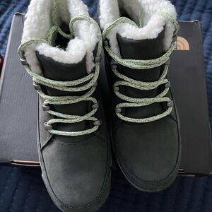 The North Face dark gray and Mint Boots
